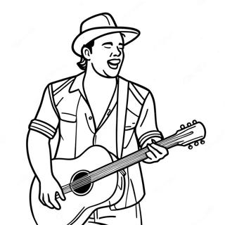 Morgan Wallen Singing On Stage Coloring Page 80746-22619