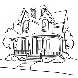 House For Adults Coloring Pages