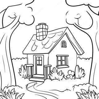 Cozy Cottage Coloring Page 80797-22659