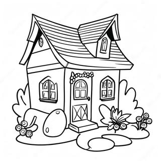 Cozy Cottage Coloring Page 80797-22660