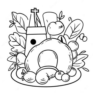 Religious Children's Church Thanksgiving Coloring Pages