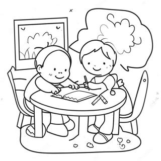 Kindergarten Coloring Pages