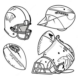 Exciting Super Bowl 2024 Mascot Coloring Page 80874-22718