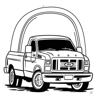 Realistic Ford Truck Coloring Pages