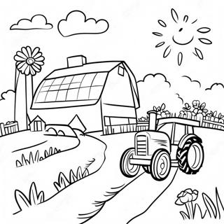 Farm Landscape Coloring Page 80925-22754