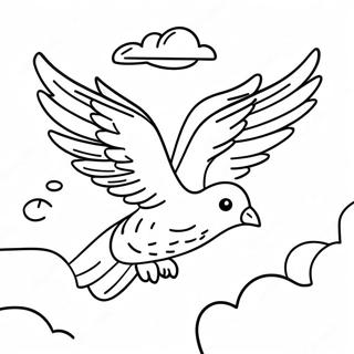 Peso Pluma Flying In The Sky Coloring Page 80978-22798