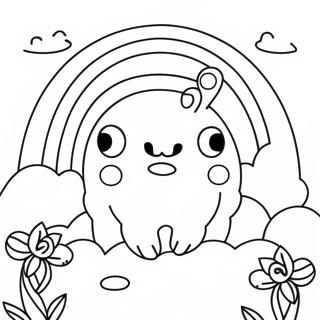 Cyan Rainbow Friends Adventure Coloring Page 81004-22817