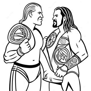 Wwe Championship Match Coloring Page 81132-22917