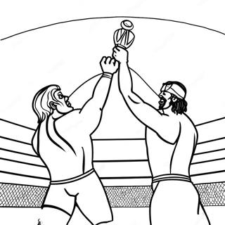 Wwe Championship Match Coloring Page 81132-22918