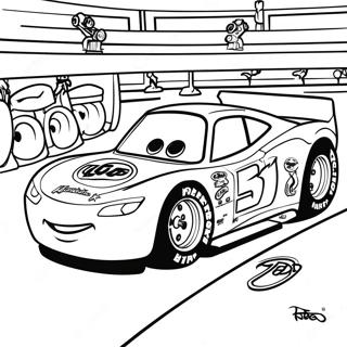 Lightning Mcqueen In The Pits Coloring Page 8116-1641