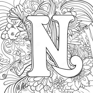 Letter N Coloring Pages