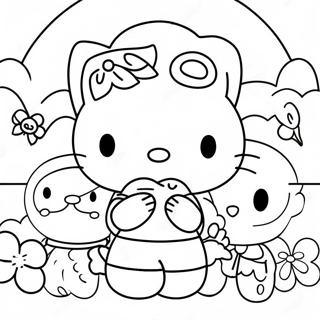 Hello Kitty With Friends Coloring Page 81315 23065