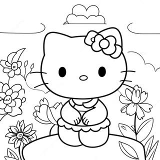 Hello Kitty With Friends Coloring Page 81315 23067