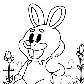 Spring Bonnie Coloring Pages