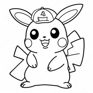 Spooky Halloween Pikachu In Costume Coloring Page 81416-23141