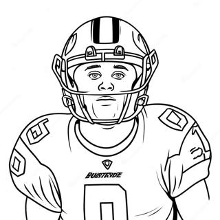 Joe Burrow Coloring Page 81466-23175