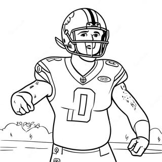 Joe Burrow Coloring Page 81466-23176