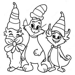 Cheerful Whoville Characters Coloring Page 81493-23197