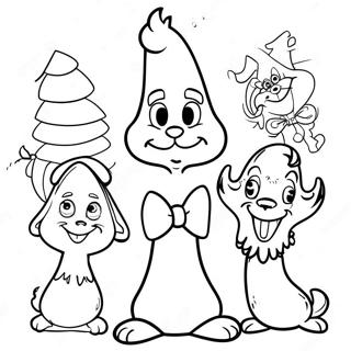 Cheerful Whoville Characters Coloring Page 81493-23198