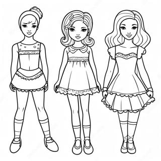 Paper Dolls Coloring Page 81517-23214