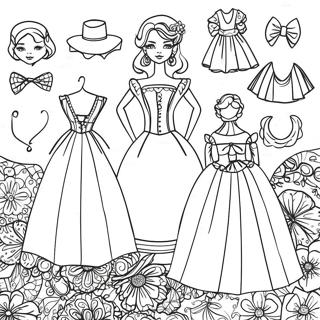 Paper Dolls Coloring Page 81517-23215