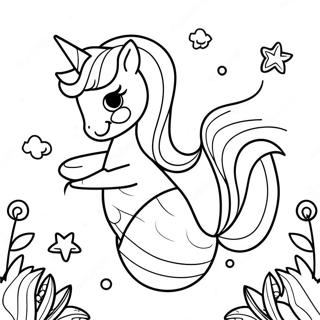 Mermaid Unicorn Coloring Page 81542-23233