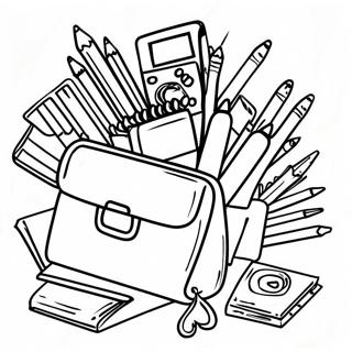 School Supplies Coloring Page 81568-23256