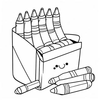 Whimsical Crayon Box Coloring Page 81571-23268