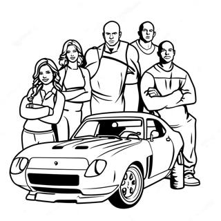Fast And Furious Family Coloring Page 81624 23312