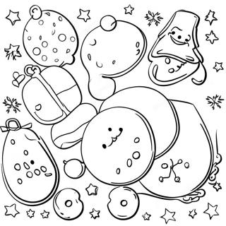 Christmas Cookies Coloring Pages