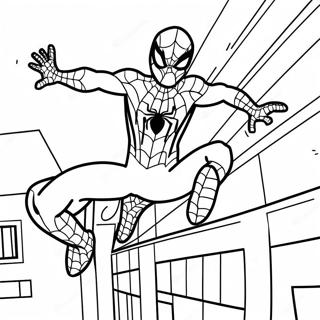 Friendly Neighborhood Spiderman Coloring Page 81676 23349