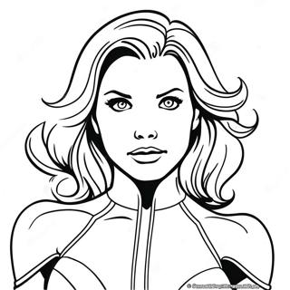 Black Widow Coloring Pages