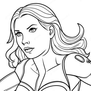 Black Widow Coloring Page 81698-23355