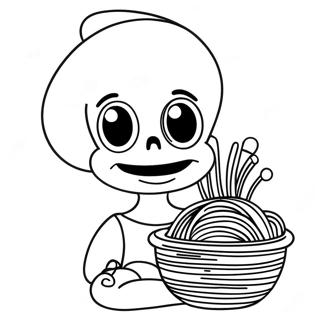 Papyrus With Spaghetti Coloring Page 81726-23381