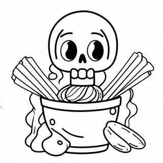 Papyrus With Spaghetti Coloring Page 81726-23382