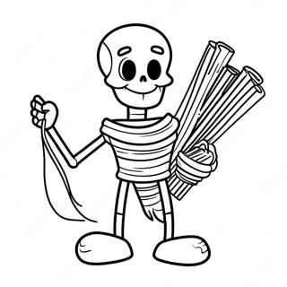 Papyrus With Spaghetti Coloring Page 81726-23384