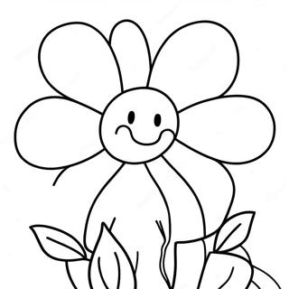 Flowey The Flower Coloring Page 81728-23390