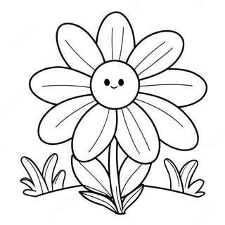 Flowey The Flower Coloring Page 81728-23391