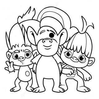 Trolls World Tour Coloring Pages