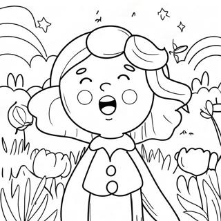 Poppy Singing With Friends Coloring Page 81776-23419