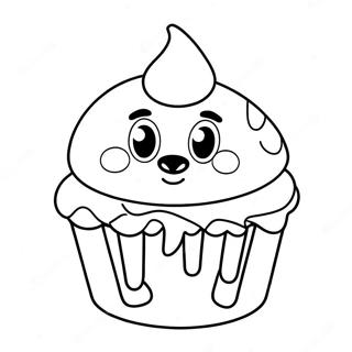 Bluey Muffin Coloring Page 81800-23435