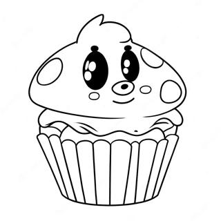 Adorable Bluey Muffin Coloring Page 81801-23437