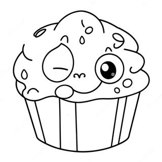 Adorable Bluey Muffin Coloring Page 81801-23438