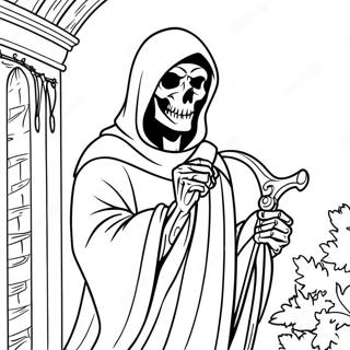 Grim Reaper Coloring Pages