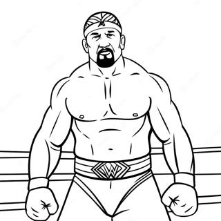 Wwe Superstars In Action Coloring Page 81904-23518