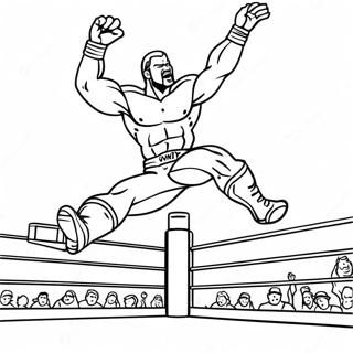 Wwe Wrestler Jumping On Opponent Coloring Page 81930-23537