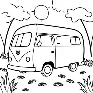 Colorful Camper In Nature Coloring Page 82009 23602