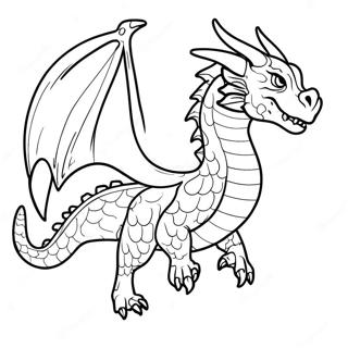 Majestic Dragon In Flight Coloring Page 82035-23624