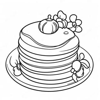 Pancake Coloring Pages