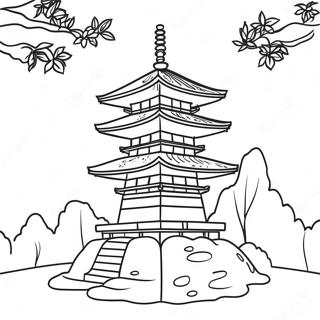 Traditional Japanese Pagoda Coloring Page 82187-23738